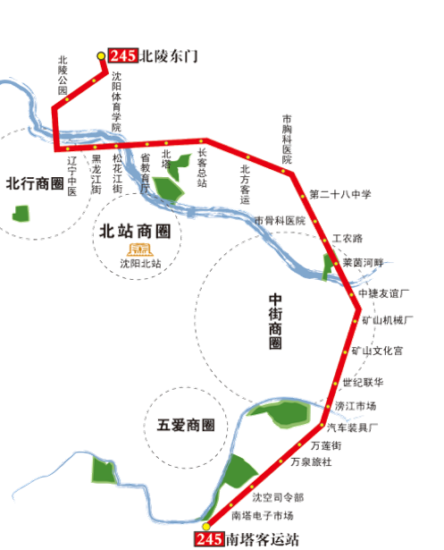 辽宁省沈阳市环路4a级245路公交车车身广告位