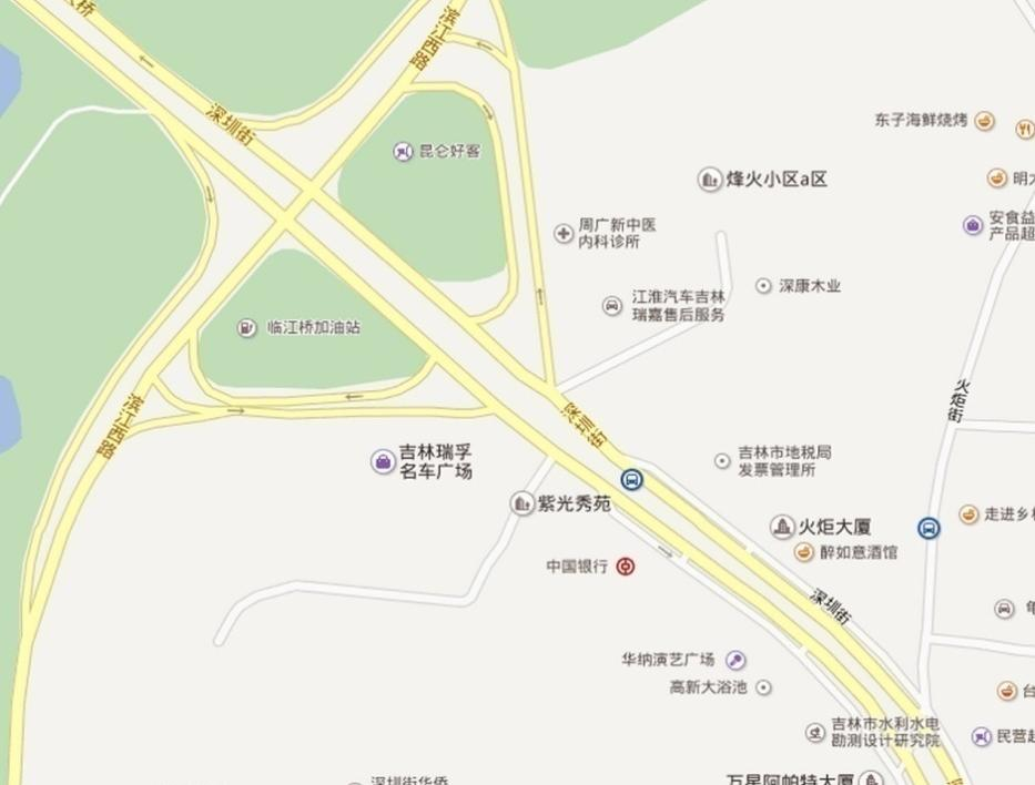 吉林省吉林市丰满区临江门大桥南侧深圳街北段跨街天桥led屏